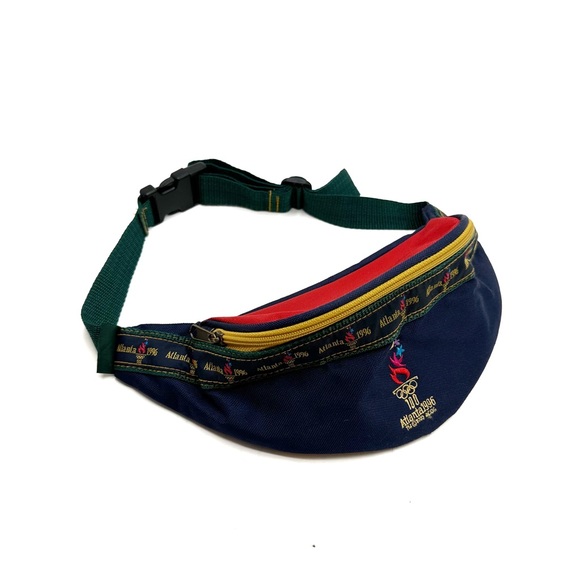 Vintage Handbags - Vintage | Atlanta Olympics 1996 Colourblock Fanny Pack Belt Bag
